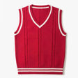 Sweater Vest - Men's Sleeveless V-Neck Pullover Knitted Vest