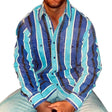 Button-Up Shirt | Retro | Striped | Polo Shirt | Men's Shirts