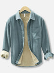 Corduroy Shirt | Warm | Fleece Lined | Overshirt | Men's Clothing