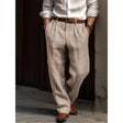 Linen Pants - Relaxed Fit - Summer - Pleated Trousers - Men's Trousers
