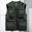 Cargo Vest - Tactical - Zip-Up - Work Vest - Mens Gilet