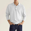 Polo Sweatshirt - Collared - Long Sleeve - Polo Jumper - Men's Clothing