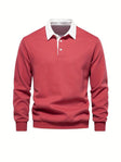 Polo Shirt | Turndown Collar | Quarter Button-Up | Long Sleeve Polo Shirts | Men's Shirts
