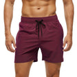 Gym Shorts - Elastic Waist - Drawstring - Sports Shorts - Men's Shorts