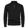 Half Zip Jumper - Cotton - Warm - Knitted Jumper - Men's Quarter Zip Sweater