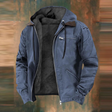 Autumn Jacket - Hooded - Zipped Up - Fleece Lined Jacket - Men's Jacket