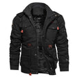 Cargo Jacket - Men's Casual Hooded Fleece Lined Jacket