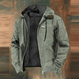 Fleece Lined Jacket - Hooded - Zip-Up - Winter Jacket - Men's Jackets
