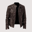 Leatherette Jacket - Regular Fit - Vegan Leather - Biker Jacket - Men's Leather Jacket