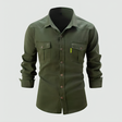 Cargo Shirt - Slim Fit - Long Sleeve - Button-Up Shirt - Men's Shirts