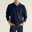 Polo Sweatshirt - Collared - Long Sleeve - Polo Jumper - Men's Clothing