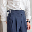 Dress Pants - Adjustable - High Waisted - Pleated Trousers - Men's Trousers