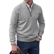 Quarter Zip Jumper - Long Sleeve - Knitted - Cashmere Sweater - Men's Half Zip Sweater
