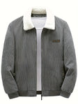 Winter Jacket | Zip-Up | Corduroy | Fleece Lined Jacket | Men's Jacket