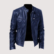 Leatherette Jacket - Regular Fit - Vegan Leather - Biker Jacket - Men's Leather Jacket