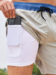 Swim Shorts - Men's Drawstring Quick Dry 2-in-1 Board Shorts