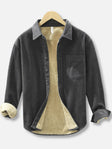 Corduroy Shirt | Warm | Fleece Lined | Overshirt | Men's Clothing