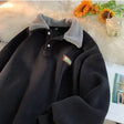 Fleece Pullover | Corduroy | Half Button | Winter Jumper | Men's Jumper