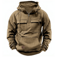 Cargo Hoodie - Men's Warm Cozy Casual Pullover Hoodie