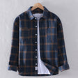 Plaid Shirt - Men's Button-Up Checkered Long Sleeve Shirt