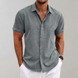 Summer Shirt - Polo Shirt - Button-Up - Short Sleeve Shirt - Men's Clothing