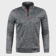 Quarter Zip Sweatshirt - Men's Casual Long Sleeve Half Zip Pullover