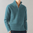 Quarter Zip Jumper - Men's Regular Fit Half Zip Knitted Sweater
