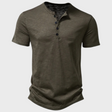 Summer T-Shirt | Lightweight | Button Neck | Plain T-Shirt | Men's T-Shirt