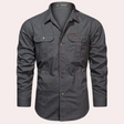 Cargo Shirt - Casual - Button-Up - Long Sleeve Shirt - Men's Shirt