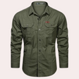 Cargo Shirt - Casual - Button-Up - Long Sleeve Shirt - Men's Shirt