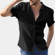 Summer Shirt - Men's Lightweight Short Sleeve Button-Up Shirt