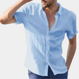 Summer Shirt - Men's Lightweight Short Sleeve Button-Up Shirt