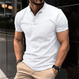 Men's T-Shirt | Short Sleeve | Button Neck | Polo Shirt | Men's Clothing