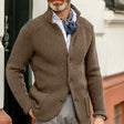 Cardigan – Button-up – Long-sleeved – Men's clothing – Cardigan