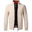 Cardigan with Zipper - Stand-up Collar - Pockets - Cardigan For Men - Knitwear