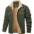 Fleece Lined Jacket | Button-Up | Breast Pockets | Winter Jacket | Men's Jacket