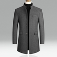 Wool Trench Coat - Formal - Classic - Single Breasted Coat - Men's Jackets