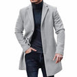 Wool Jacket - Single Breasted - Mid Length - Wool Trench Coat - Men's Winter Jacket