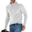 Half-Zip Pullover - Warm Long-sleeved Knitted Sweater for Men