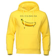 Hoodie - Banana Print - Kangaroo Pocket - Pullover Hoodie - Men's Hoodies