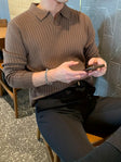 Polo Jumper | Collared | Smart Casual | Knitted Sweater | Men's Clothing