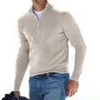 Quarter-Zip Jumper - Men's Knitted Half-Zip Pullover Sweater