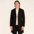Trench Coat - Men's Single Breasted Mid Length Woolen Coat