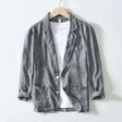 Linen Blazer - Men's Casual Lightweight Single Breasted Blazer Jacket