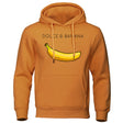 Hoodie - Banana Print - Kangaroo Pocket - Pullover Hoodie - Men's Hoodies