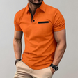 Polo Shirt - Men's Button Neck Collared Polo T-Shirt for Summer