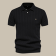 Polo Shirt - Men's Short Sleeve Knitted Collared Polo T-Shirt
