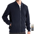 Men's Zip Up Sweatshirt - Casual Full Zip Bomber Sweatshirt Jacket with Pockets