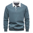 Polo Jumper - Long Sleeve - Quarter Button-Up - Polo Sweater - Men's Polo Shirts