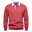 Polo Jumper - Long Sleeve - Quarter Button-Up - Polo Sweater - Men's Polo Shirts